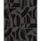 Carter Black Geometric Flock Wallpaper
