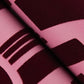 Carter Burgundy Geometric Flock Wallpaper