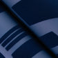 Carter Indigo Geometric Flock Wallpaper