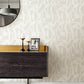 Carter Cream Geometric Flock Wallpaper