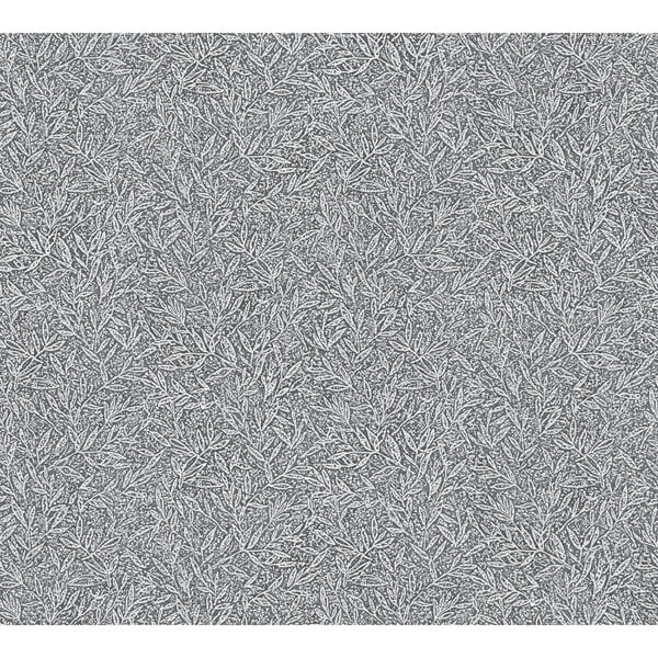 Sayuri Charcoal Leaf Trail Wallpaper
