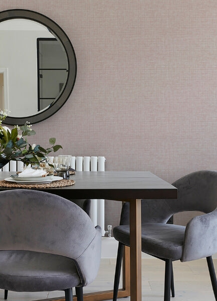 Tuckernuck Pink Linen Wallpaper
