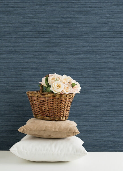 Barnaby Indigo Texture Wallpaper