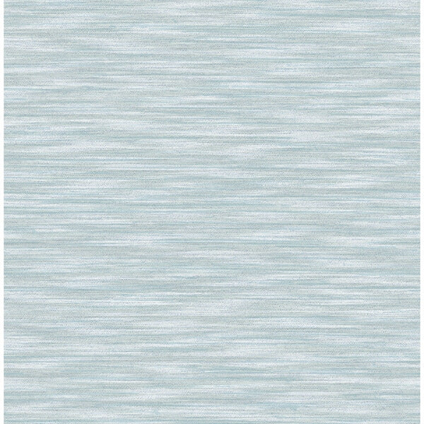 Benson Light Blue Faux Fabric Wallpaper