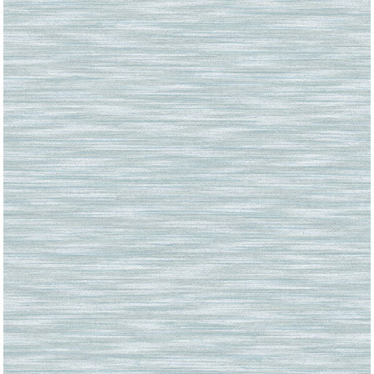 Benson Light Blue Faux Fabric Wallpaper
