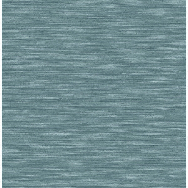 Benson Dark Blue Faux Fabric Wallpaper