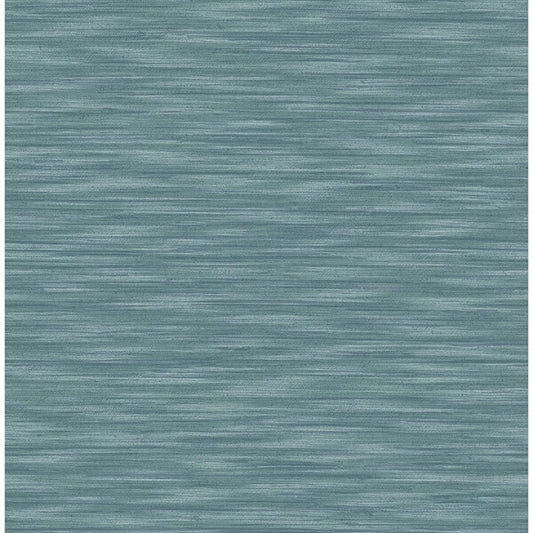 Benson Dark Blue Faux Fabric Wallpaper