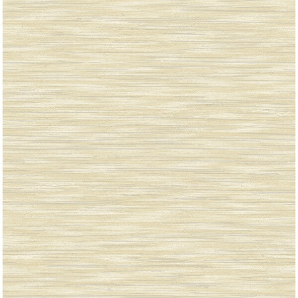 Benson Yellow Faux Fabric Wallpaper
