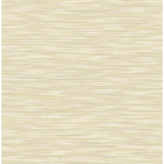 Benson Yellow Faux Fabric Wallpaper