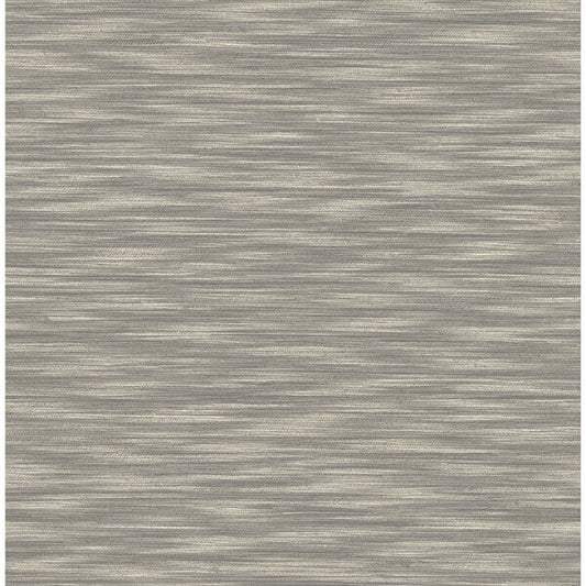 Benson Brown Faux Fabric Wallpaper