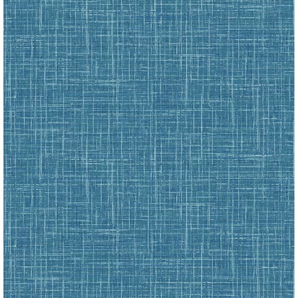 Emerson Blue Linen Wallpaper