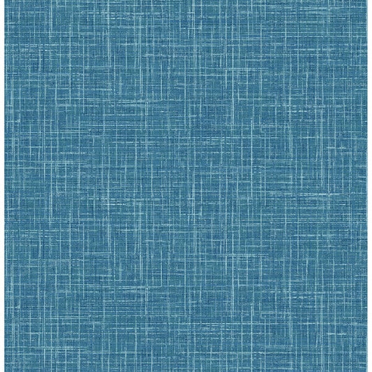 Emerson Blue Linen Wallpaper