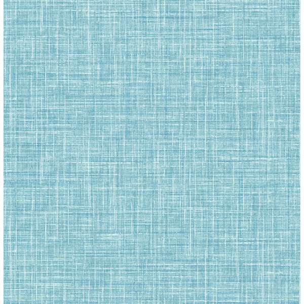 Emerson Aqua Linen Wallpaper