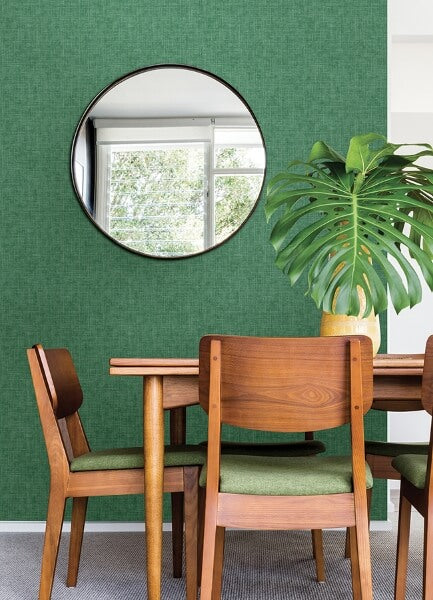 Emerson Jade Linen Wallpaper
