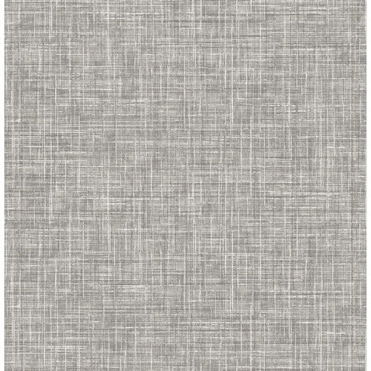 Emerson Grey Linen Wallpaper