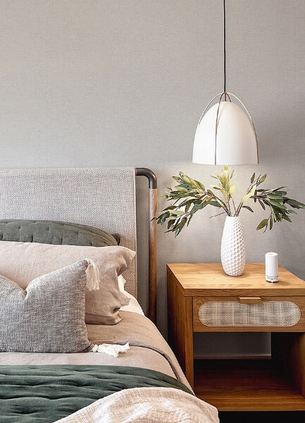 Glen Light Grey Texture Wallpaper