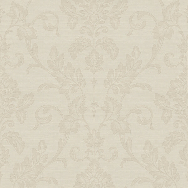 Antonella Rose Gold Scroll Wallpaper