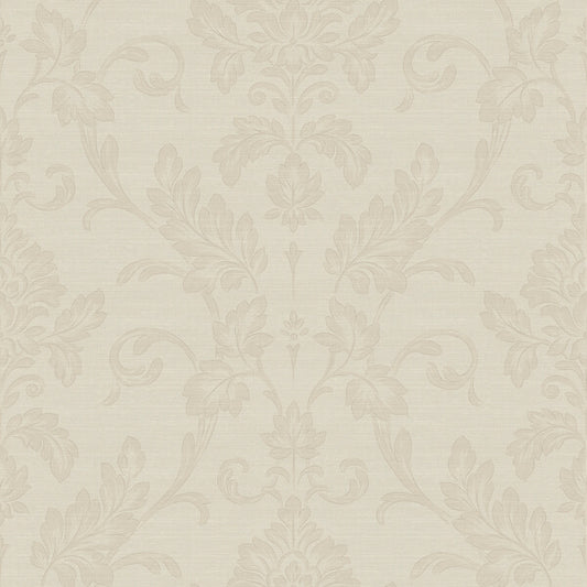 Antonella Rose Gold Scroll Wallpaper