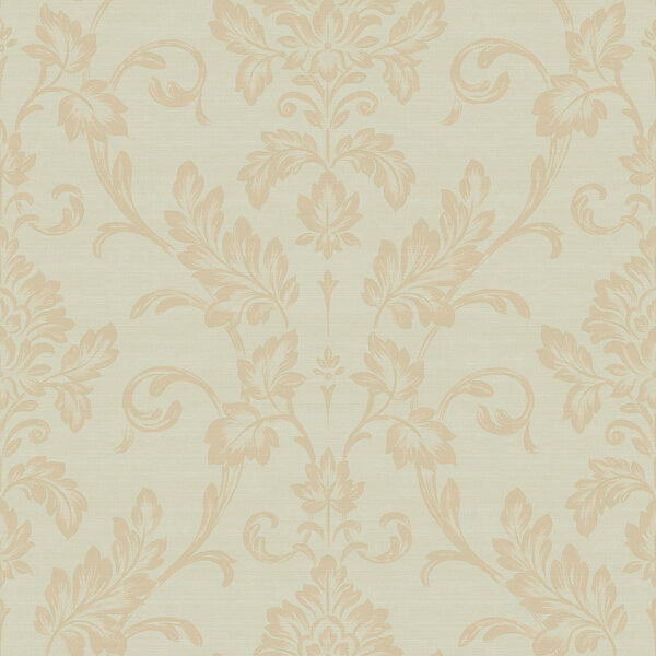 Antonella Gold Scroll Wallpaper