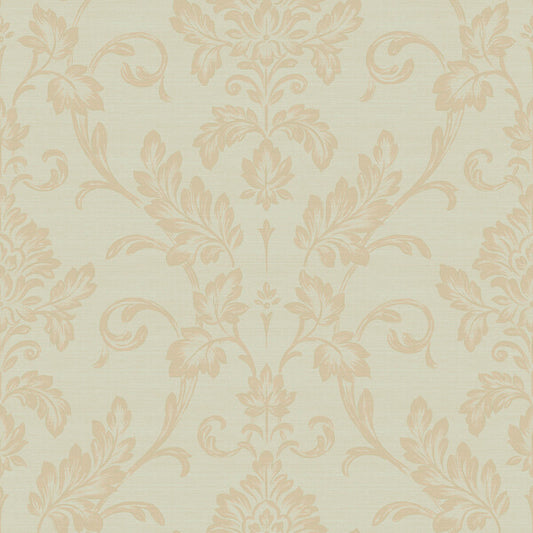 Antonella Gold Scroll Wallpaper