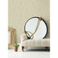 Antonella Gold Scroll Wallpaper