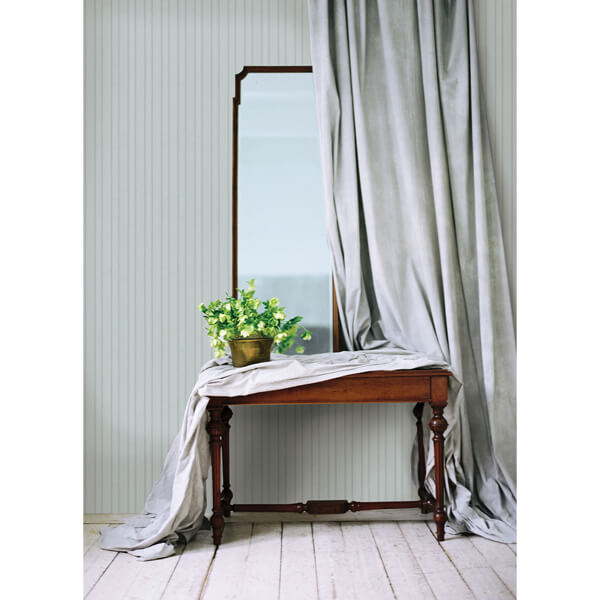 Zeta Light Blue Moire Stripe Wallpaper