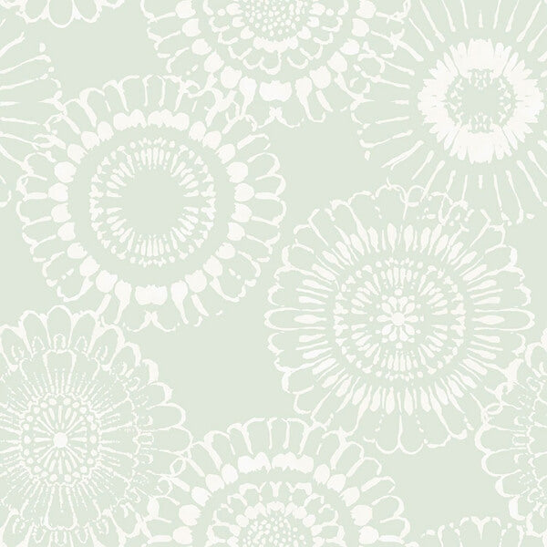 Sonnet Sage Floral Wallpaper