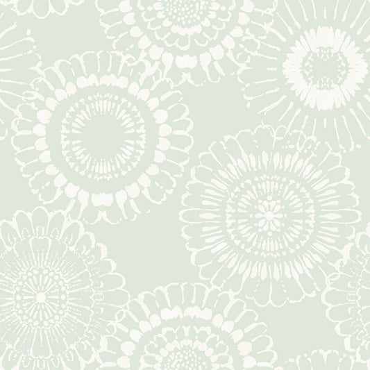 Sonnet Sage Floral Wallpaper
