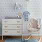Adella Sky Blue Geometric Wallpaper