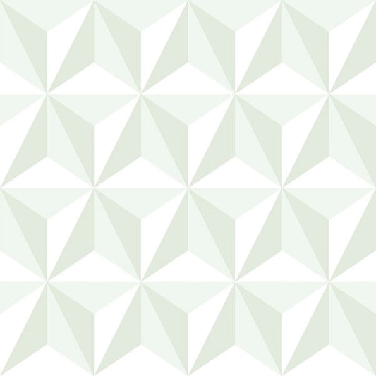 Adella Sage Geometric Wallpaper