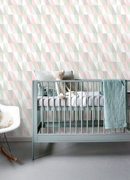 Inez Pastel Geometric Wallpaper