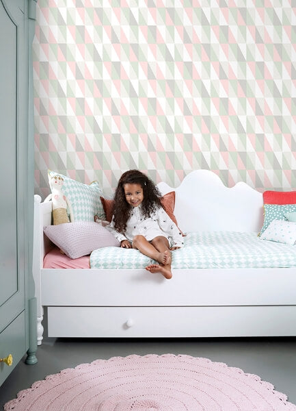 Inez Pastel Geometric Wallpaper