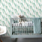 Inez Teal Geometric Wallpaper