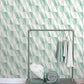 Inez Teal Geometric Wallpaper