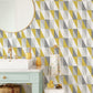 Inez Mustard Geometric Wallpaper