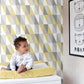 Inez Mustard Geometric Wallpaper