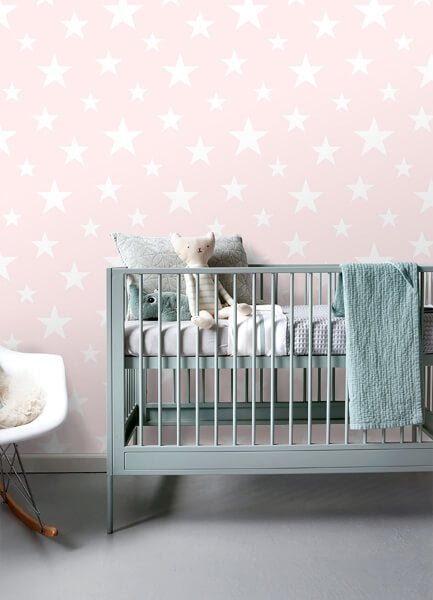 Amira Pink Stars Wallpaper