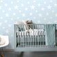 Amira Sky Blue Stars Wallpaper