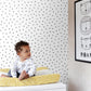 Pixie Black Dots Wallpaper