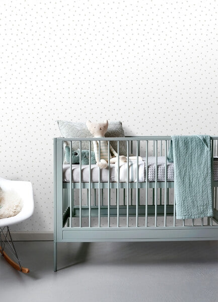 Pixie Grey Dots Wallpaper