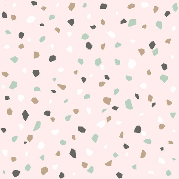 Ona Pink Terrazzo Wallpaper