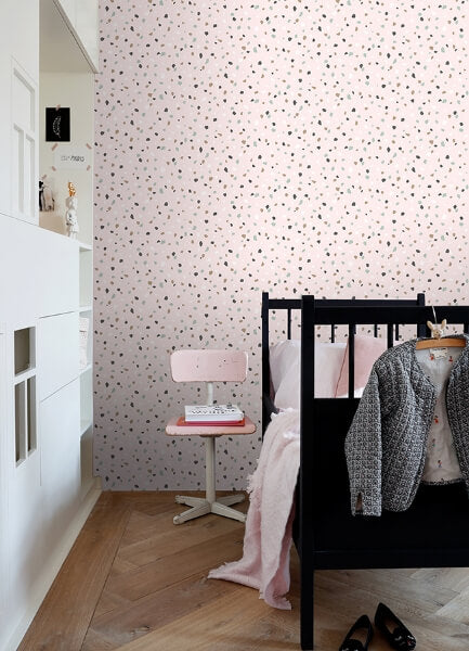 Ona Pink Terrazzo Wallpaper
