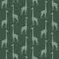 Vivi Teal Giraffe Wallpaper