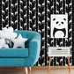 Vivi Black Giraffe Wallpaper