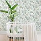 Kiki Light Green Monkeys Wallpaper