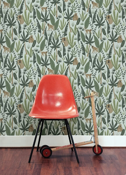 Kiki Green Monkeys Wallpaper