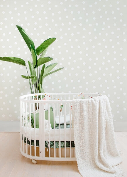 Jubilee Silver Dots Wallpaper
