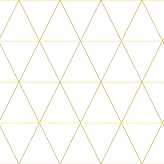 Leda Metallic Geometric Wallpaper