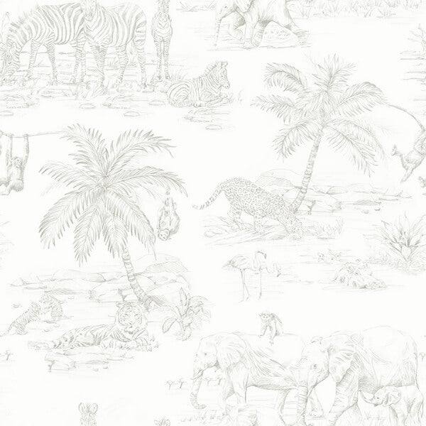 Boheme Platinum Animals Wallpaper