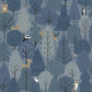 Quillen Indigo Forest Wallpaper